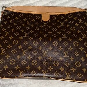 **Authentic** Louis Vuitton Delightful Shoulder Bag MM Brown Monogram